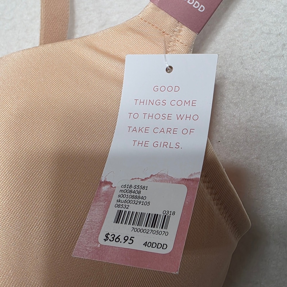 Cacique Bra Womens 40DDD Beige Lightly Lined Full Coverage Modern Collection - Picture 4 of 7